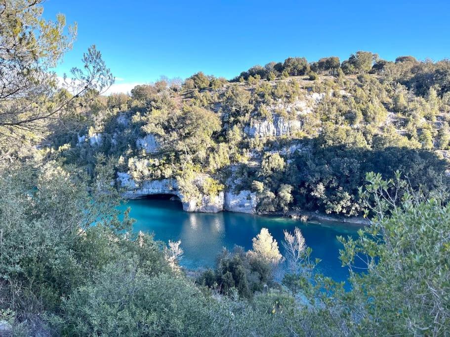 Mobil-Home Dans Camping 4* Saint Laurent du Verdon Bagian luar foto