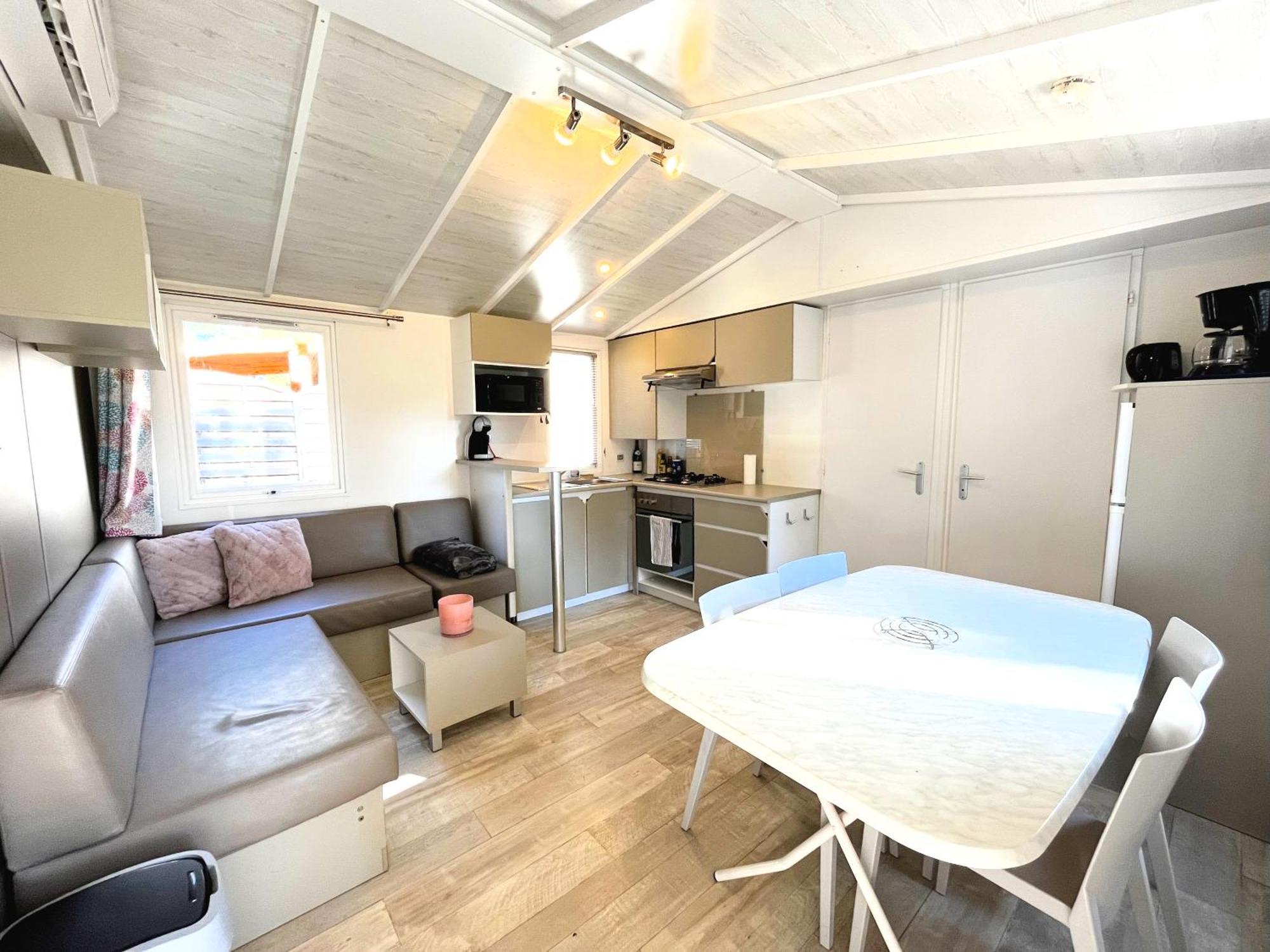 Mobil-Home Dans Camping 4* Saint Laurent du Verdon Bagian luar foto